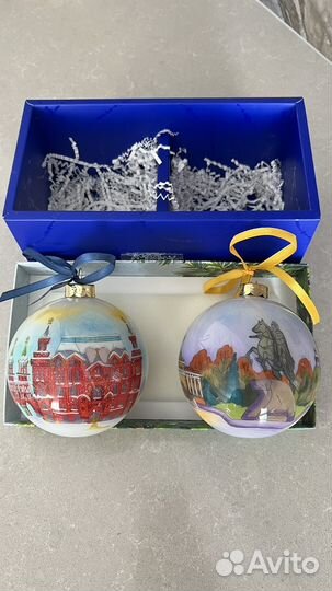 Игрушки на елку стекло