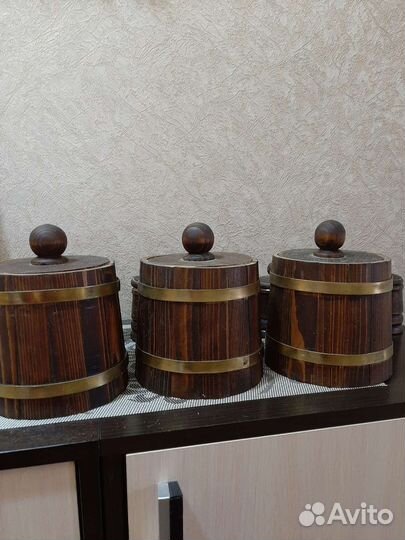 Бочонки деревянные для сыпучих продуктов