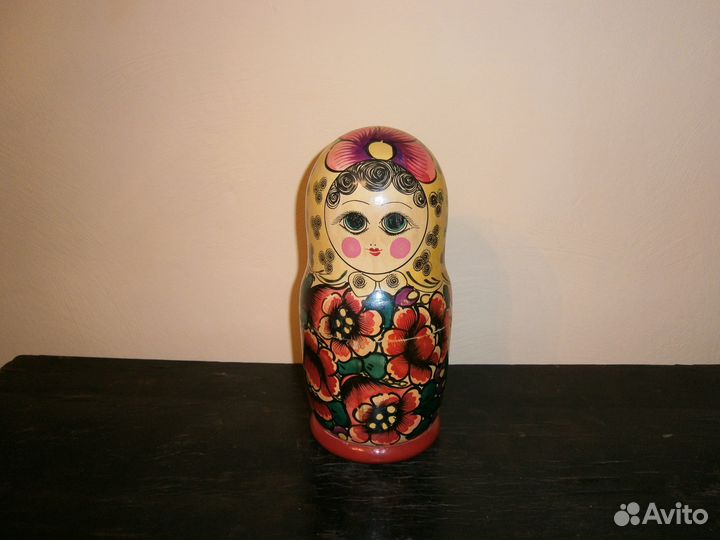 Матрешка 10 штук СССР большая высота 29 см Полхов