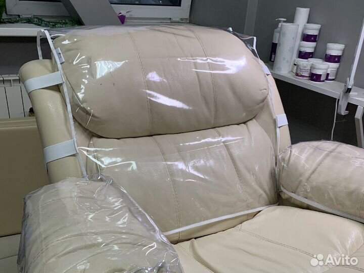 Чехлы из пленки на подлокотники кресла-реклайнера