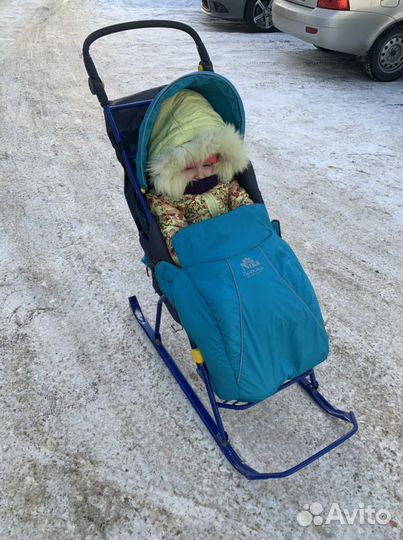 Коляска санки