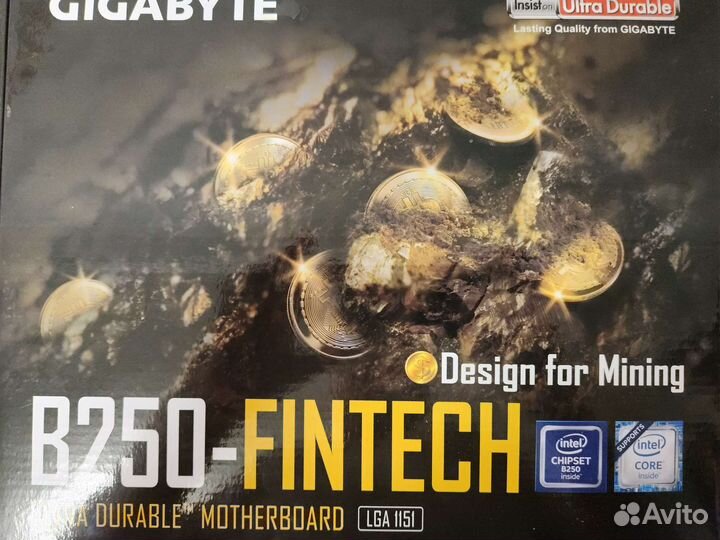 Материнка LGA1151 Gigabyte ga-b250-fintech