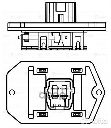 Резистор отопителя LFR1920 luzar