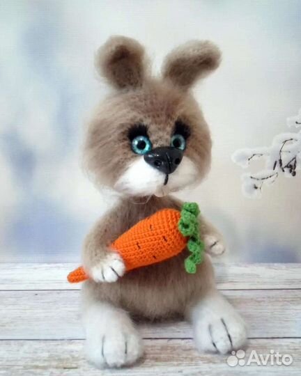 Мягкая игрушка заяц ручная работа