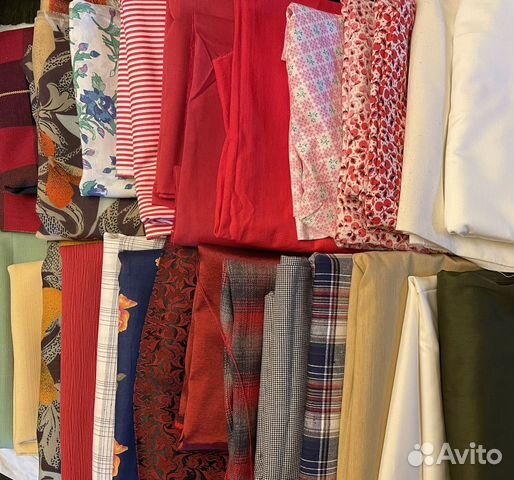 Отрез ткани (шерсть/шелк/ситец/лен/мешковина и др)