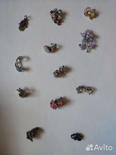 Бижутерия винтаж (серьги, кулоны, подвески, бусы)