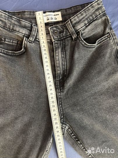 Джинсы skinny fit темно серые