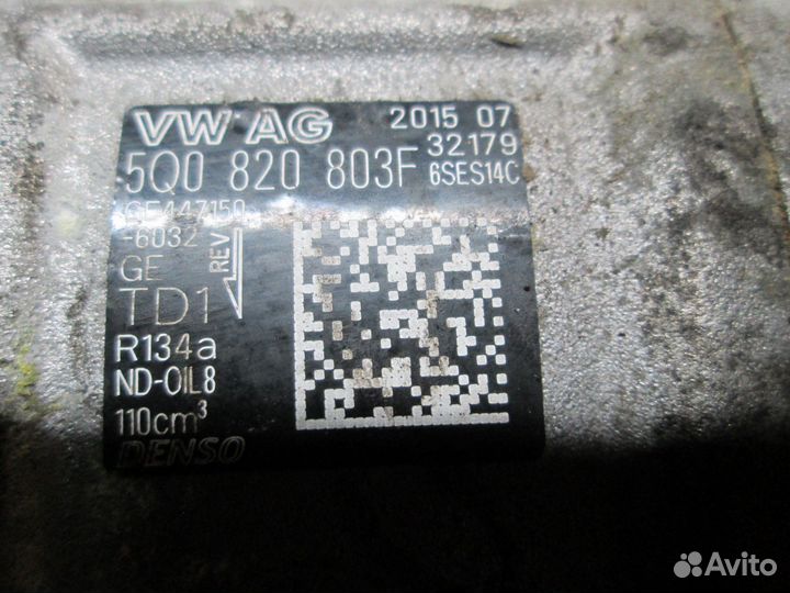 Компрессор кондиционера Шкода Фабия 3 1.2 tsi CJZ