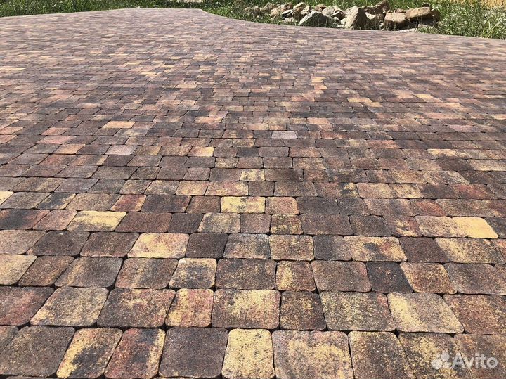 Тротуарная плитка цветная