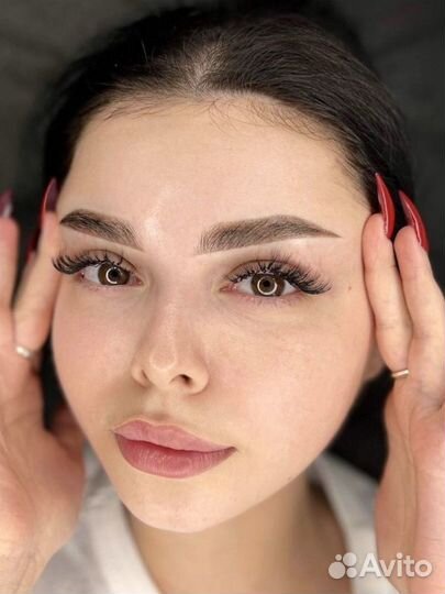 Перманентный макияж бровей губ татуаж
