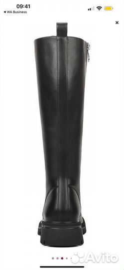 Сапоги женские высокие на шнуровке