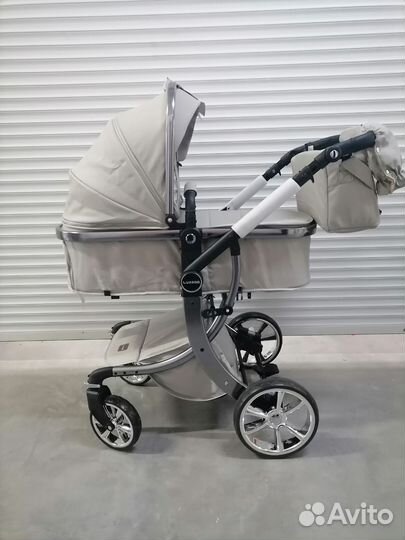 Коляска трансформер 2в1/3в1 Luxmom 608 кожа