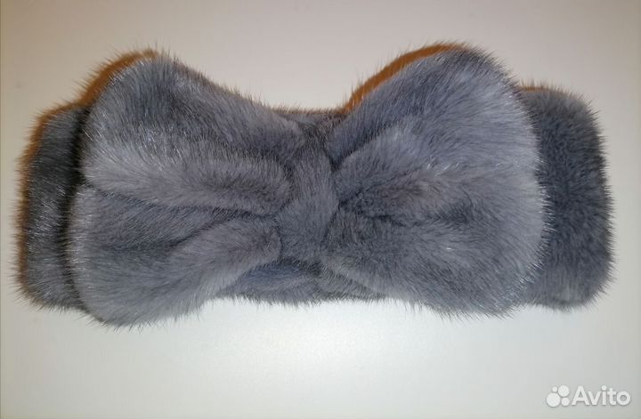 Новая меховая повязка натуральная