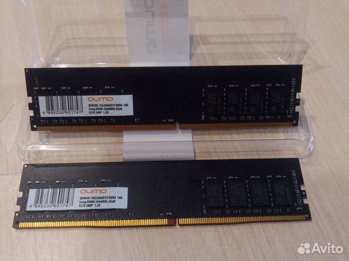 Оперативная память Qumo 16Gb DDR4 2666