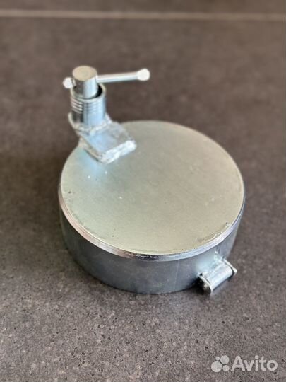 Замок бака сплошной гальваника диаметр 80