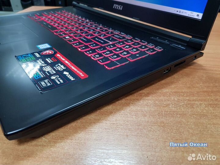 Игровой ноутбук MSI GP72MVR 7RFX, RAM 16Gb