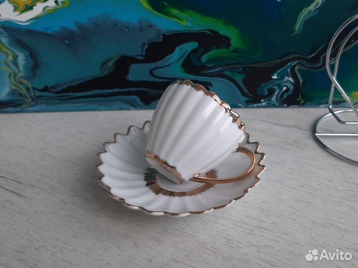 Кофейная чайная пара фарфор