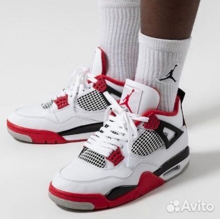 Кроссовки nike air jordan 4 retro Fire Red