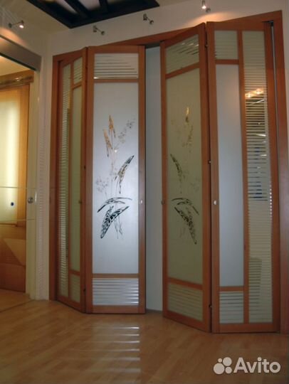 Раздвижные межкомнатные перегородки гармошка