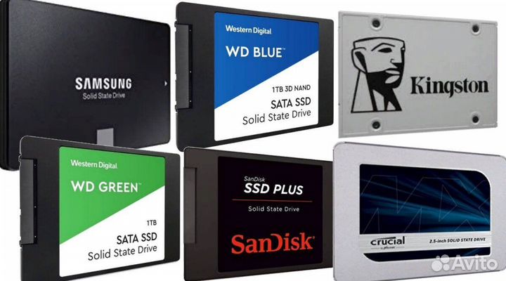 SSD диски 120 240 360 512 1тб в наличии. Новые