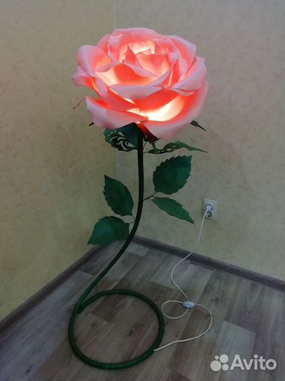 Ночник роза светильник