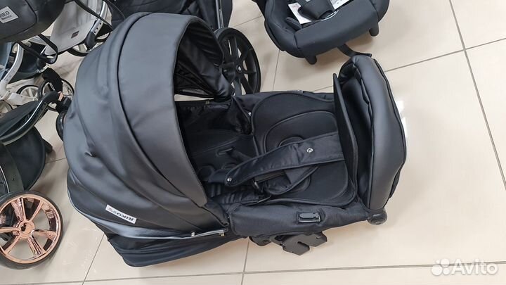 Детские коляски 3 в 1 из эко кожи