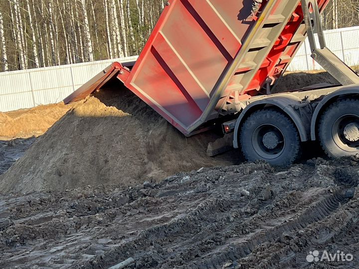 Отсыпка участка, планировка, благоустройво