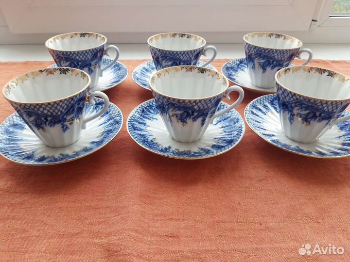 Чайные пары лфз костяной фарфор