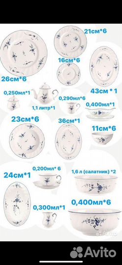 Набор столовой посуды Luxembourg Villeroy&Boch