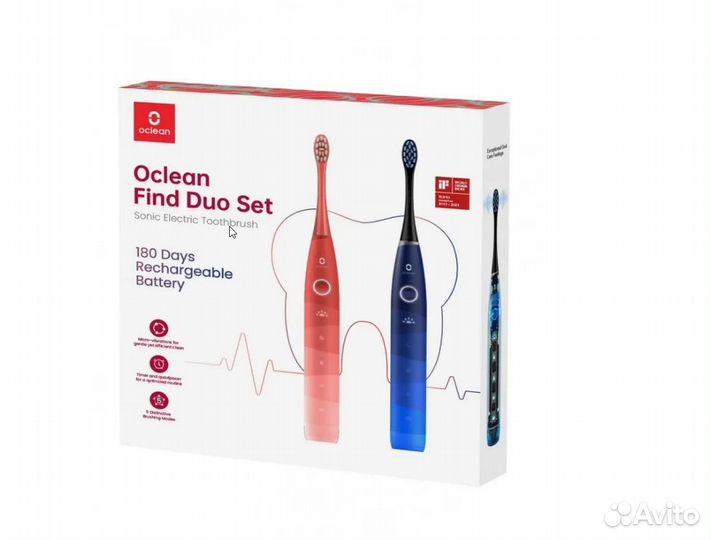 Электрическая зубная щетка Oclean Find Duo Set