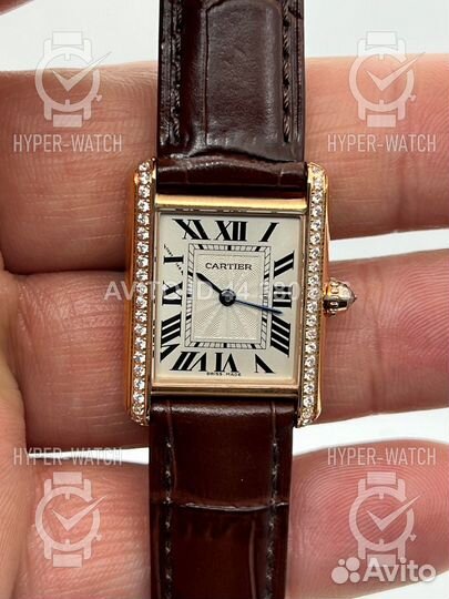 Часы Cartier Tank 22,5mm Diamond