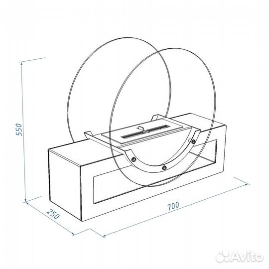 Биокамин Royal Thermo rtbfp-F700SB Siberia