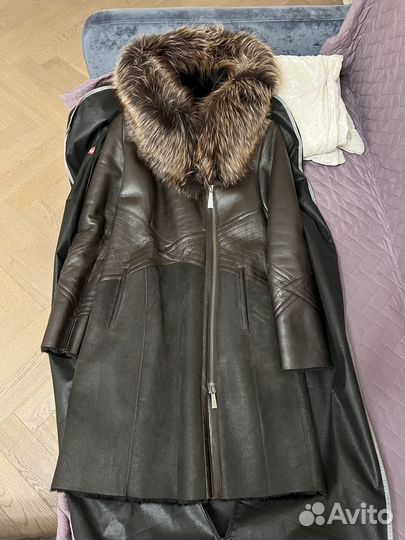 Дубленка натуральная женская мех лиса