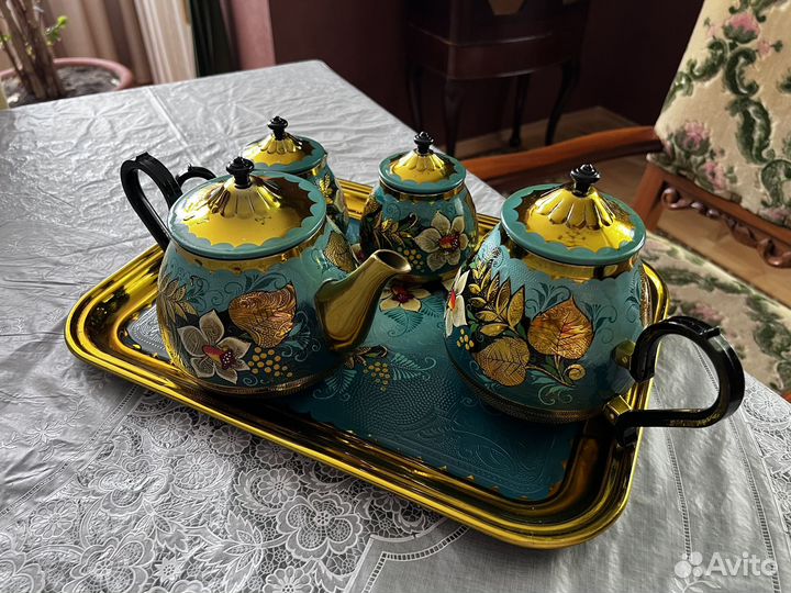 Чайный сервиз алюминиевый