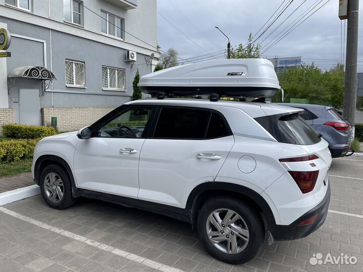 Автобокс Active M-450 белый 2-х сторонний на Creta