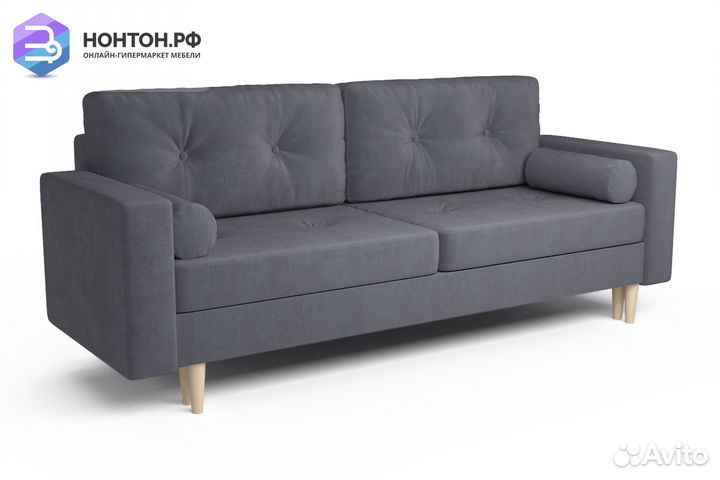 Диван тик-так Белфаст серый