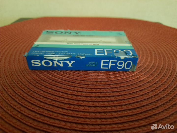 Аудиокассета кассета sony EF 90 запечатанная
