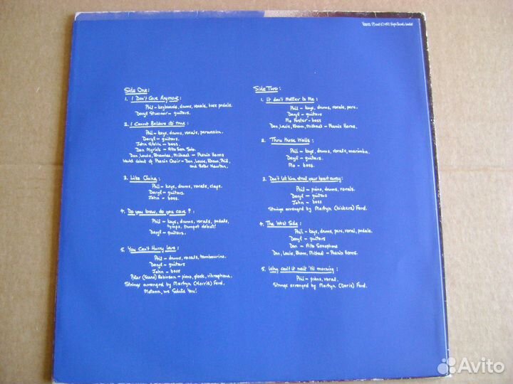 Пластинки Phil Collins - Англия