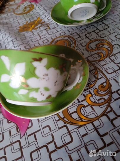 Сервиз чайный Полоне фарфор винтаж СССР