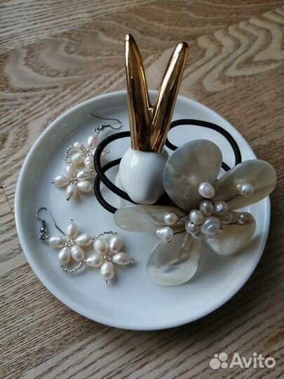 Комплект украшений из перламутра