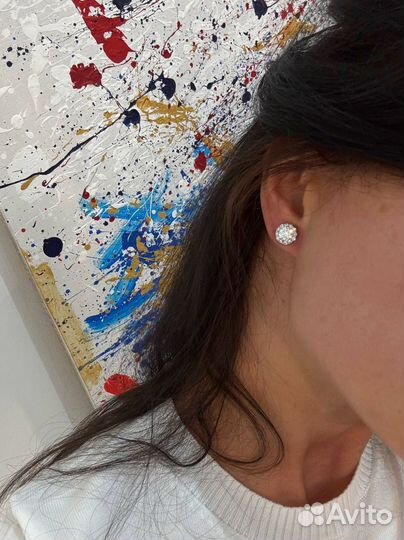 Серьги-пусеты 2.5 карат