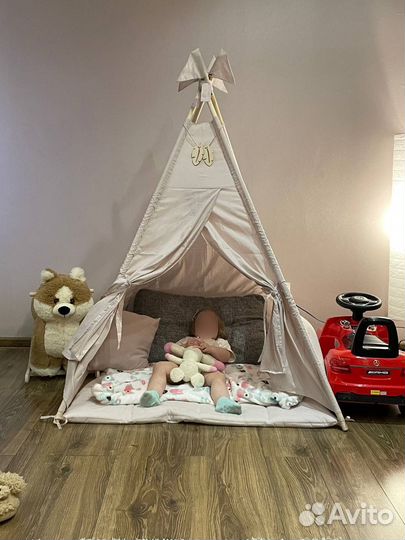 Детский вигвам со стеганым матрасом