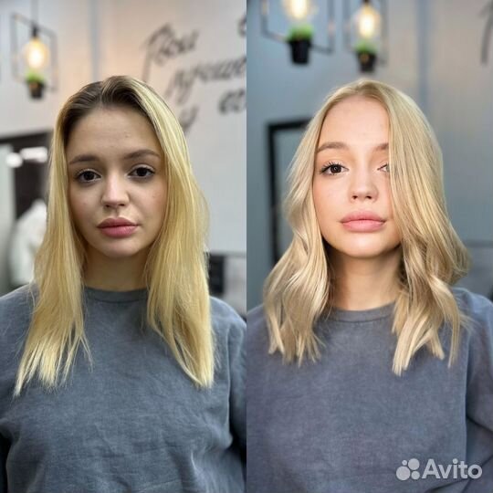 Окрашивание волос, аиртач, блонд