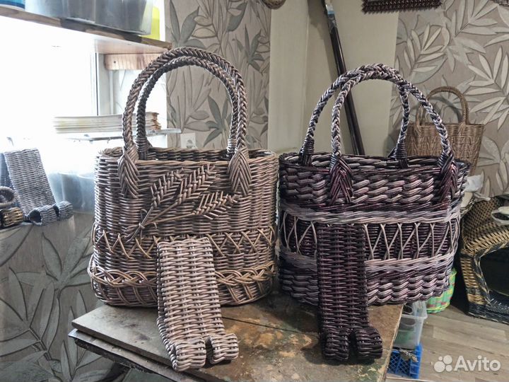 Корзина плетёная, оригинальный подарок на праздник