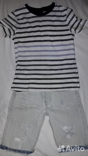 Костюм на мальчика H&M (футболка и шорты)