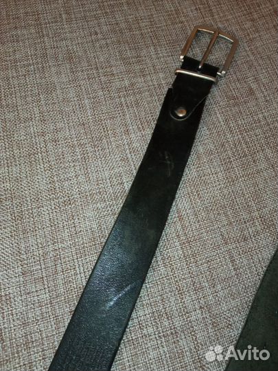 Ремень кожаный с м. Псалом 90 и Честному Кресту