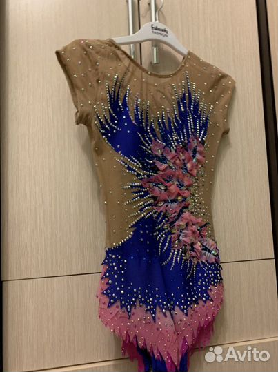 Купальник художественная гимнастика на рост 140-15