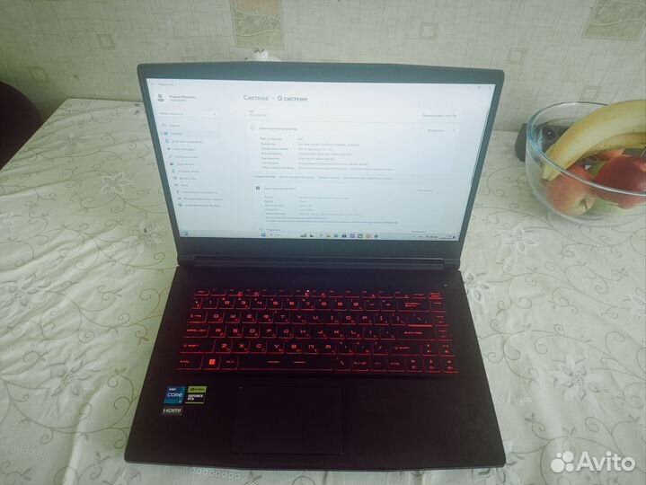 MSI GF63 Thin 12VF-1040RU Intel Core i7 12650H