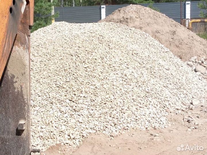 Щебень известняковый, гранитный Доставка Песок
