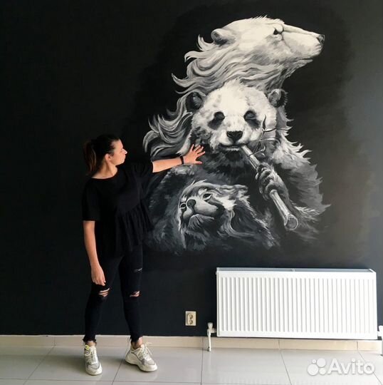 Роспись стен, Аэрография, Гиперреализм, Художник